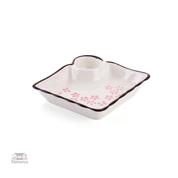 Assiette en céramique Sakura, touche asiatique pour votre table
