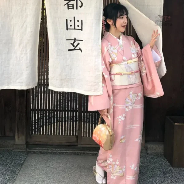 authentique-kimono-femme-motifs-japonais-1 Kimono Femme Authentique Motifs Japonais