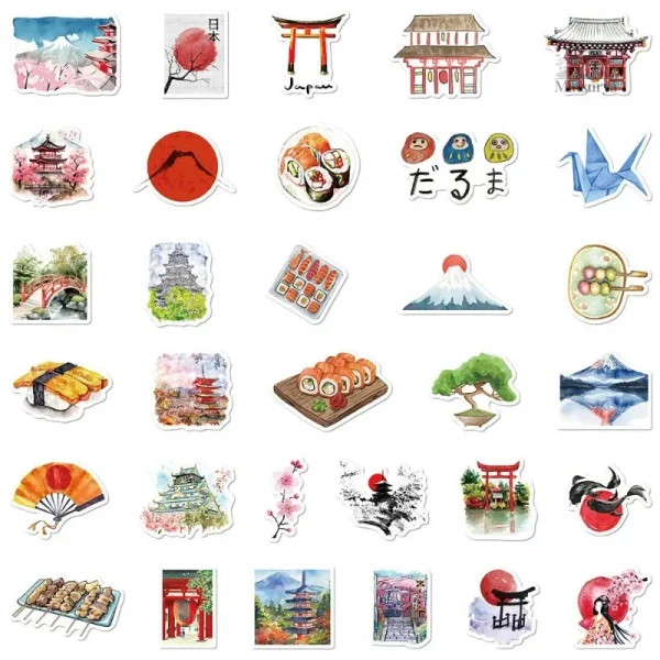 Décoration autocollants Japonais, parfaits pour les passionnés