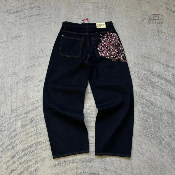 Pantalon baggy homme avec motif Sakura