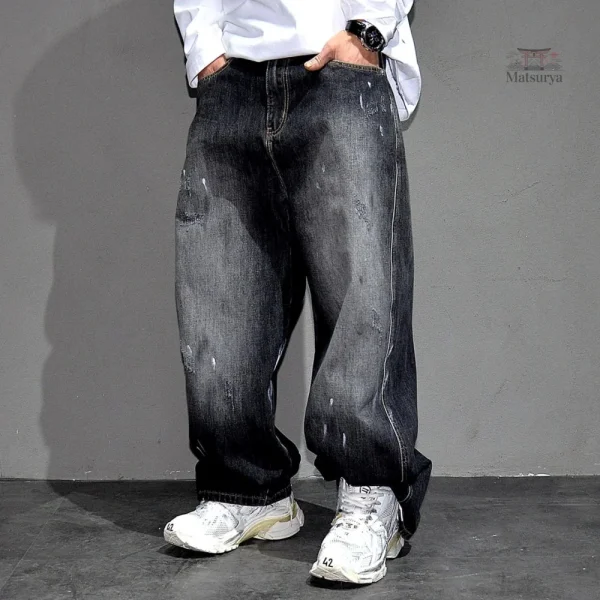 Vêtement décontracté homme, baggy japonais en denim