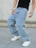 Pantalon japonais style baggy, confort et tendance