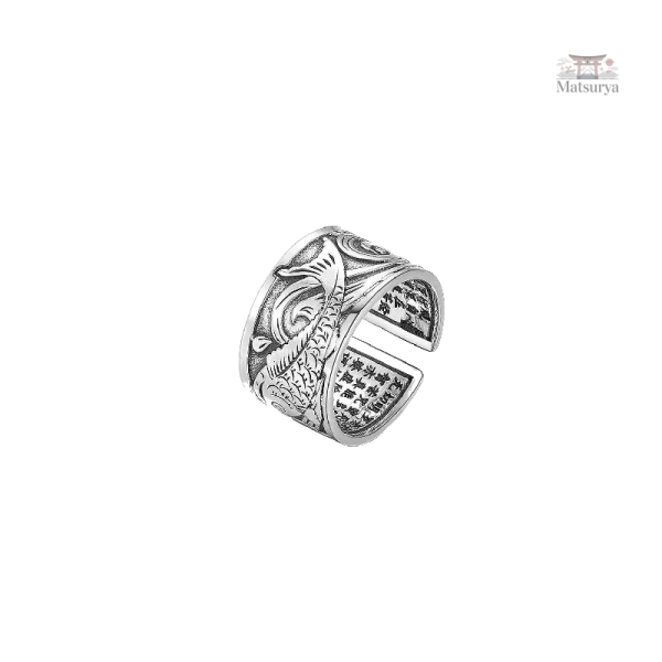 Bague Koi, symbole de culture japonaise raffinée