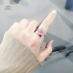 Bague d'anxiété japonaise en métal durable