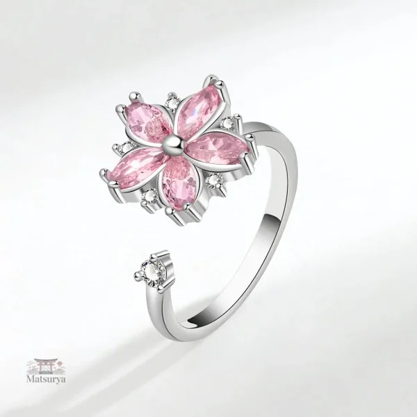Bague d'anxiété avec motifs inspirés du Japon