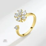 Bague d'anxiété avec finition artisanale unique