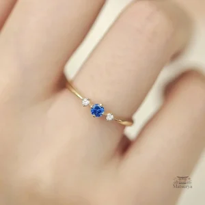 Bague de Fiançailles élégante en Zircon