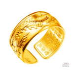 Bague avec dragon japonais, symbole de force et sagesse