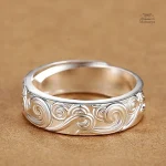 Bague homme inspirée par l'art japonais des vagues