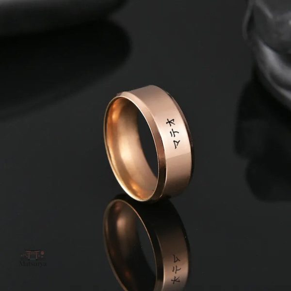 Bague Japonais personnalisée en acier - vue 10