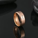 Bague japonaise, acier, option de personnalisation