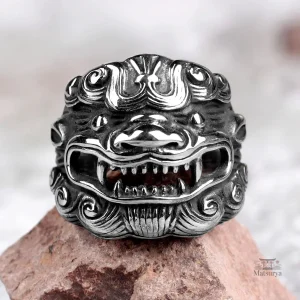 Bague japonaise en acier