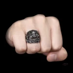 Bague japonaise en acier inoxydable