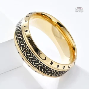 Bague Japonaise Nordique élégante en métal