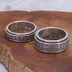 Bague japonaise en argent élégante et raffinée