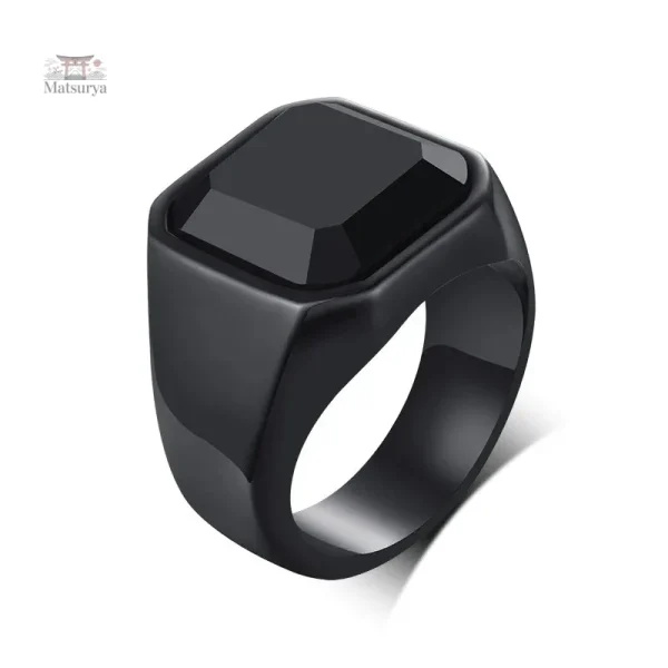Accessoire en acier noir au style japonais