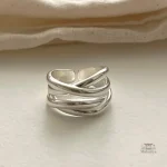 Bague Chic Japonaise élégante en métal fin