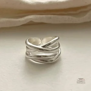 Bague Chic Japonaise élégante en métal fin
