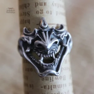 Bague Japonaise Devil Mask en design unique et captivant