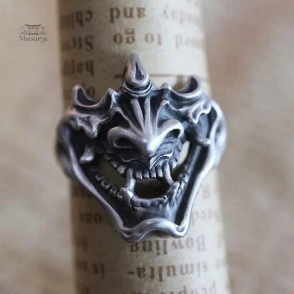 bague-japonaise-devil-mask-1 Bague Japonaise Devil Mask en design unique et captivant