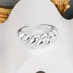 Bague Élégante Japonaise en Argent