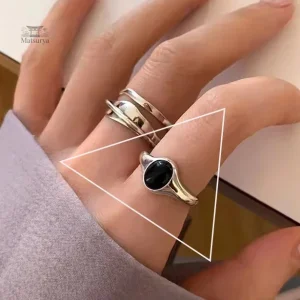 Bague Femme au design japonais raffiné et moderne