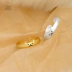 Bague japonaise mignonne avec charmant chat