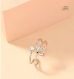 Bague Japonaise Lune et Étoile élégante et raffinée