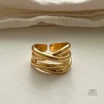 Bague Japonaise multicouches, design élégant et moderne