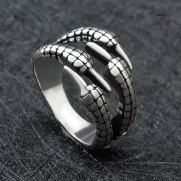 Bague rétro inspirée de l'art japonais traditionnel