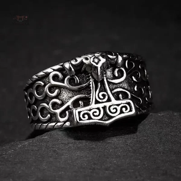 Bague artisanale japonaise au style rétro