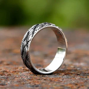 Bague artisanale inspirée de l'art japonais