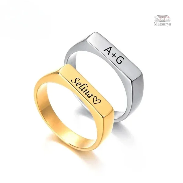 Bague en Argent Japonais Personnalisée