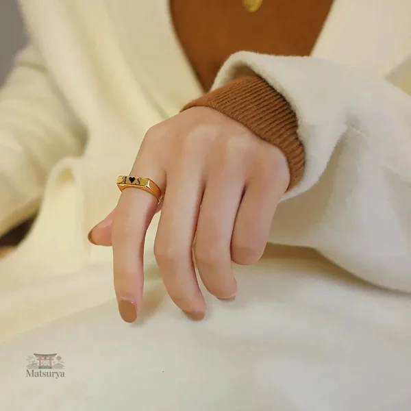 Bague Personnalisée à Thème Japonais