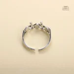 Bague japonaise en alliage, design grenouille
