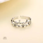 Bague vintage japonaise, motif grenouille en alliage
