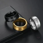 Bague moderne avec une touche japonaise