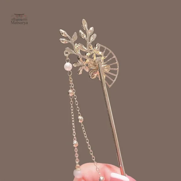 Accessoire cheveux japonais Fleur de pêche