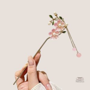 Baguette cheveux Fleurs Japonaise en style traditionnel
