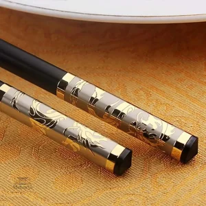 Baguette élégante avec motif dragon japonais