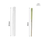 Set de baguettes japonaises en acier inoxydable