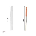 Baguette en inox pour repas japonais, étui inclus