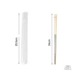 Baguette inox élégante avec étui pratique
