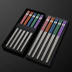 Baguette Colorée en Inox pour repas asiatiques