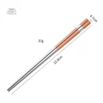 Baguette en Inox aux couleurs vives pour sushi