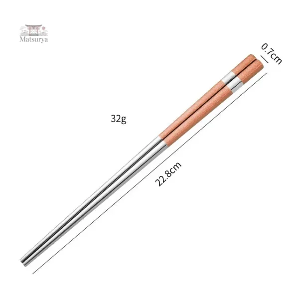 Baguette en Inox aux couleurs vives pour sushi
