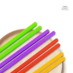 Baguette en silicone colorée pour repas asiatiques