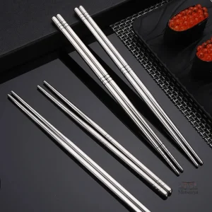 Baguette japonaise inox élégante et durable