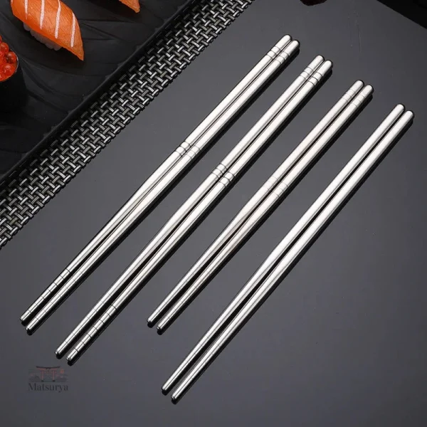 Baguette inox style japonais pour repas raffinés