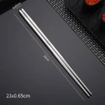 Baguettes en inox au design japonais moderne